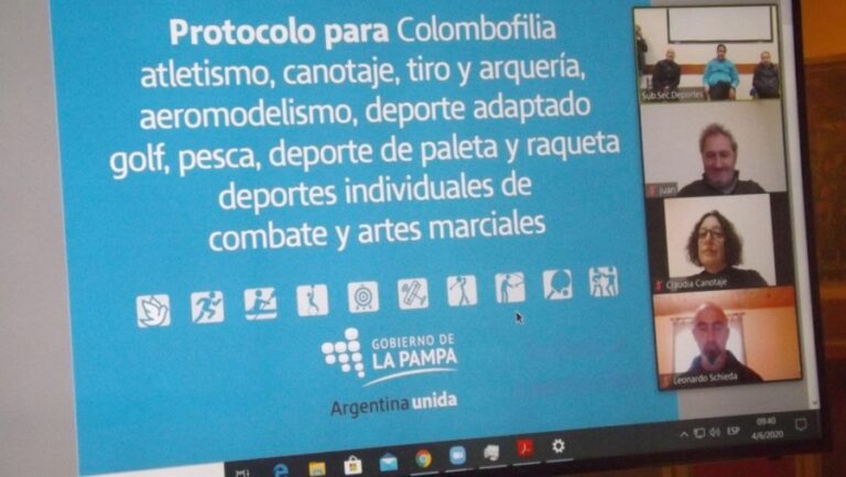 La subsecretaría de Deportes de La Pampa presentó los protocolos de las nuevas actividades habilitadas: «Esto es posible gracias al estatus sanitario que tiene la Provincia»