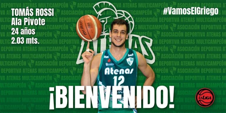 El basquetbolista Tomás Rossi es nuevo refuerzo de Atenas de Córdoba