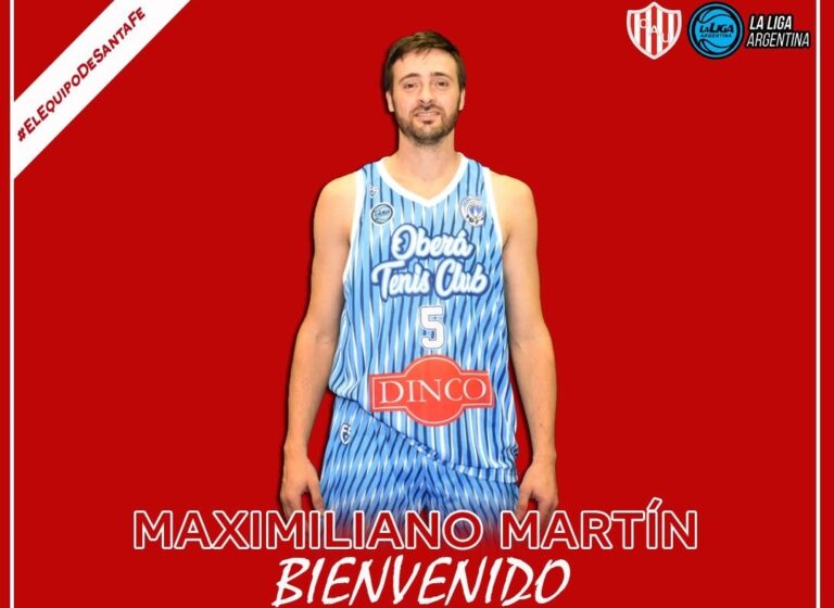El basquetbolista piquense Maximiliano Martín llega a Unión de Santa Fe para la Liga Argentina