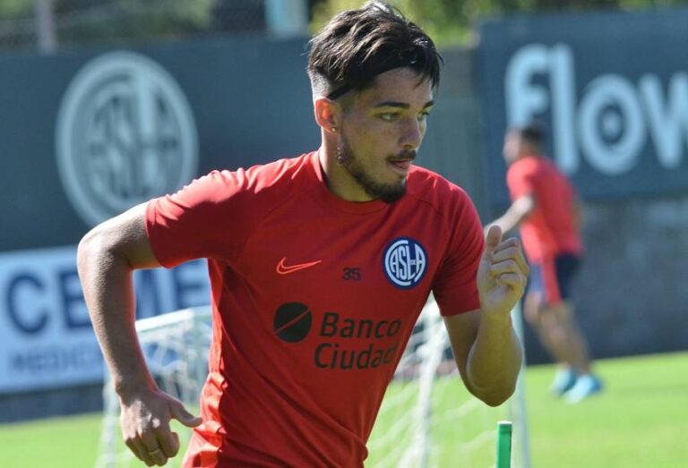 Matías Palacios recibió el alta y volvió a los entrenamientos con San Lorenzo