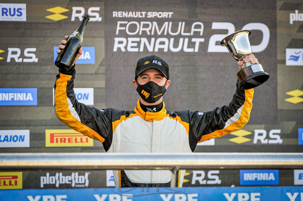 El piquense Nicolás Suárez logró el podio de la Fórmula 2.0 en San Nicolás