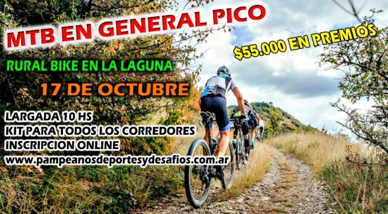 Abren las preinscripciones para la «Rural Bike» que se realizará el próximo domingo en la Laguna de General Pico