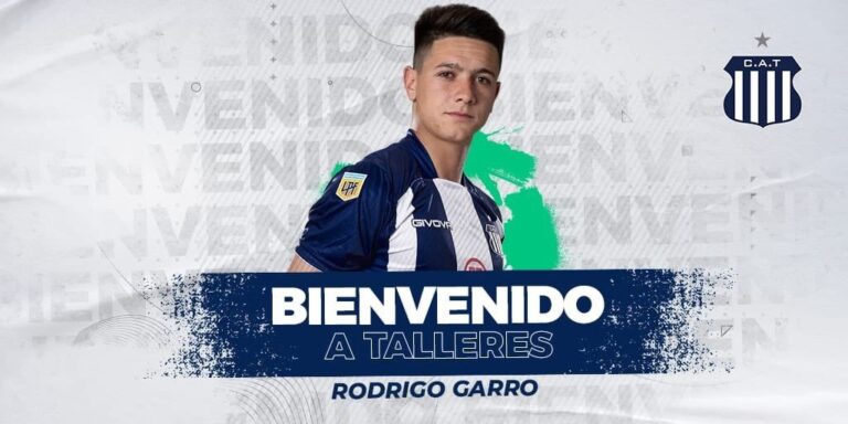 El piquense Rodrigo Garro ya es oficialmente nuevo jugador de Talleres de Córdoba y debutará en Primera División