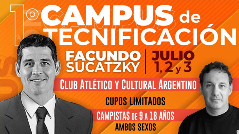 Organizan el primer campus de tecnificación de básquet con Facundo Sucatzky en Cultural Argentino: «La idea es que sea masivo»