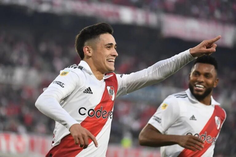 Pablo Solari sigue convirtiendo y es una de las grandes figuras de River: «Marcar en este estadio es algo hermoso»