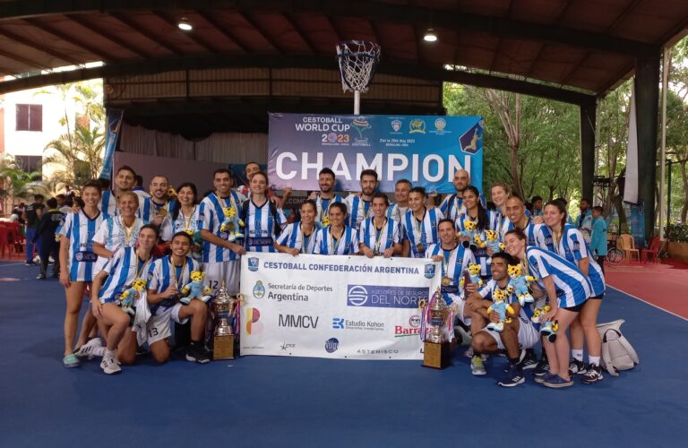 La Selección Argentina de Cestoball se consagró campeón mundial en India: Gerbaudo fue elegida mejor defensora