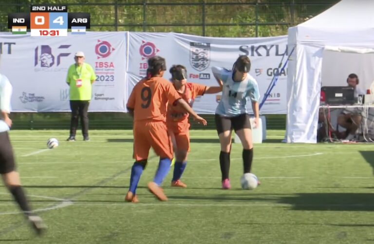 Gran victoria de «Las Murciélagas» frente a la India en el Mundial IBSA y excelente participación de la pampeana Guillermina Corrales