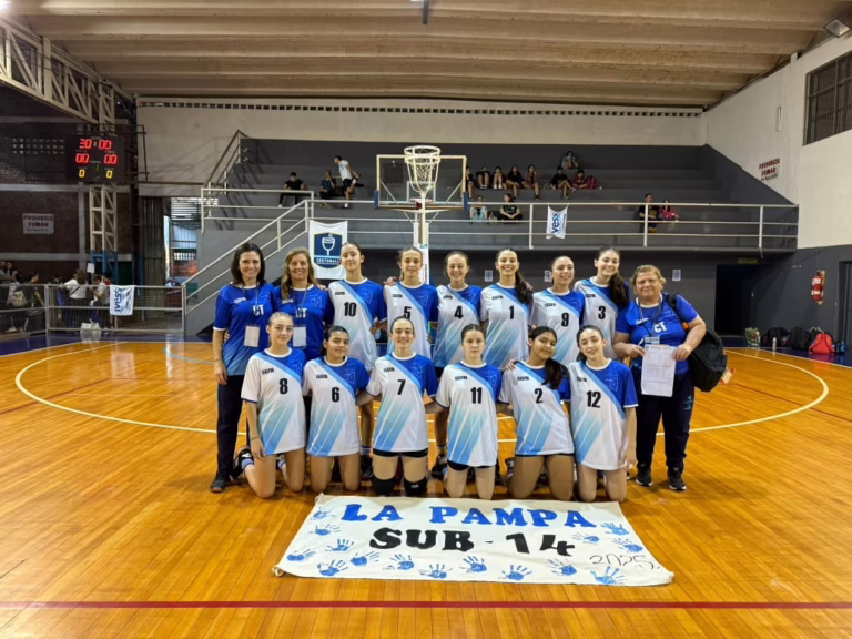 La Pampa vuelve a ser campeona nacional de Cestoball Sub 14: «Fue un partido bastante duro, pero las chiquitas lo supieron mantener» expresó Carmen Ruíz