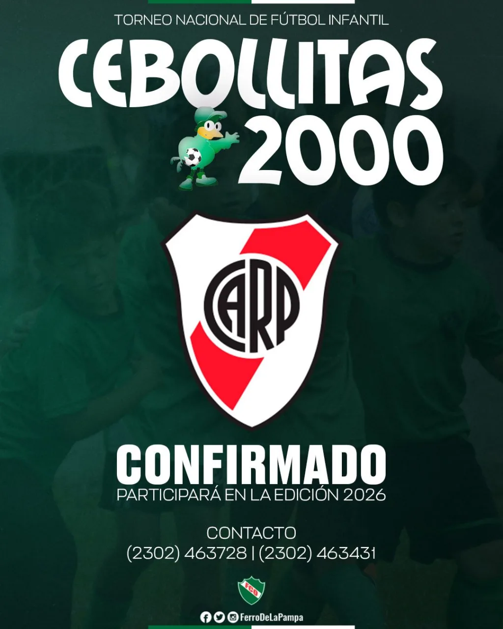 River Plate confirmó su participación en el próximo Torneo Nacional de Fútbol Infantil Cebollitas