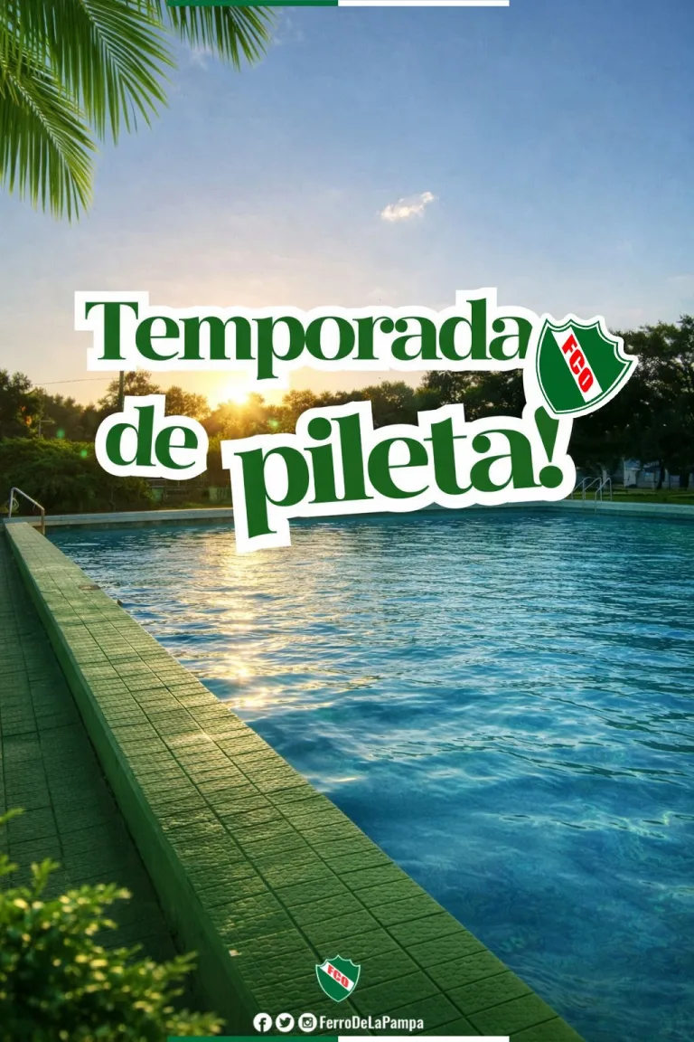 El Club Ferro de Pico se prepara para el verano: abre su temporada de pileta este sábado
