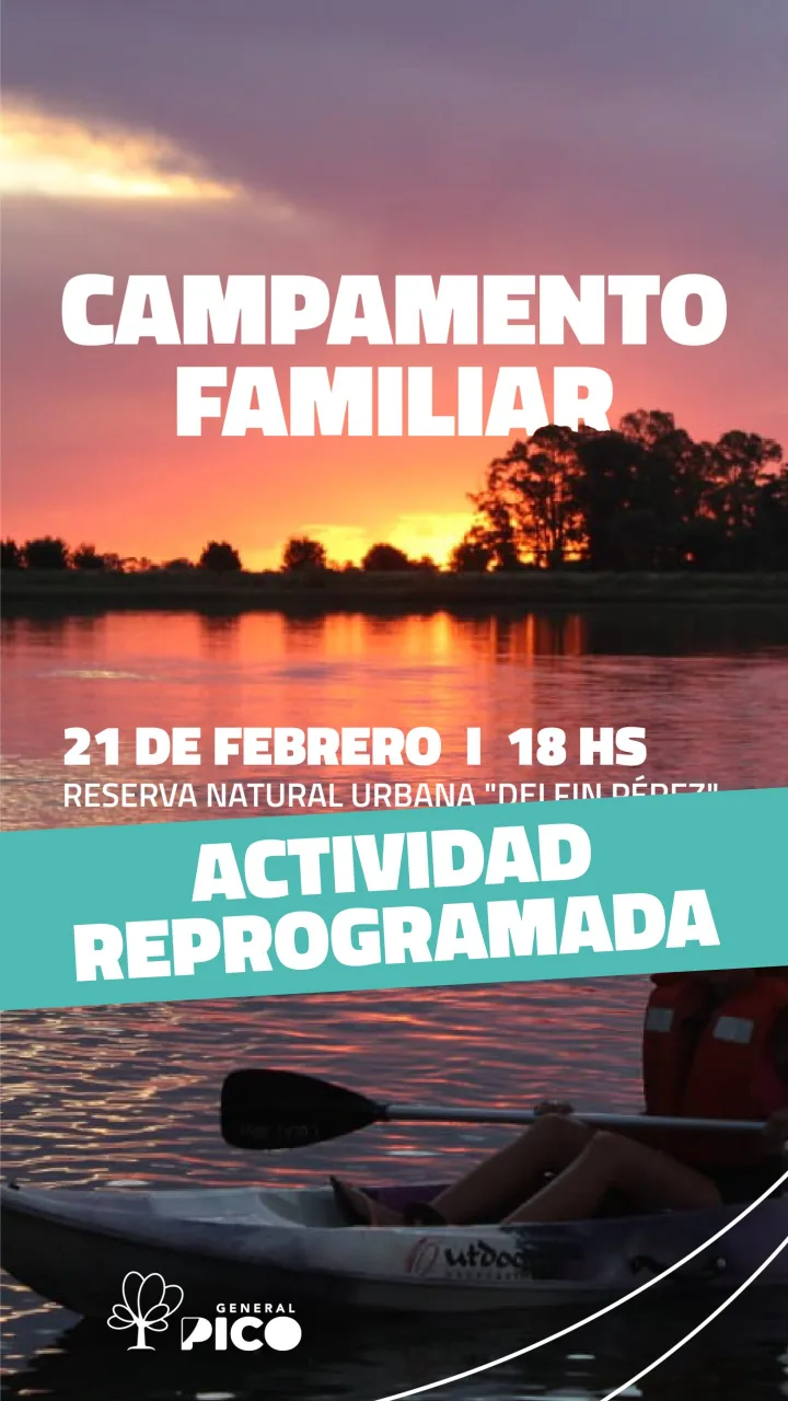 Por el pronóstico de lluvia, reprograman el Campamento Familiar en la Reserva Urbana