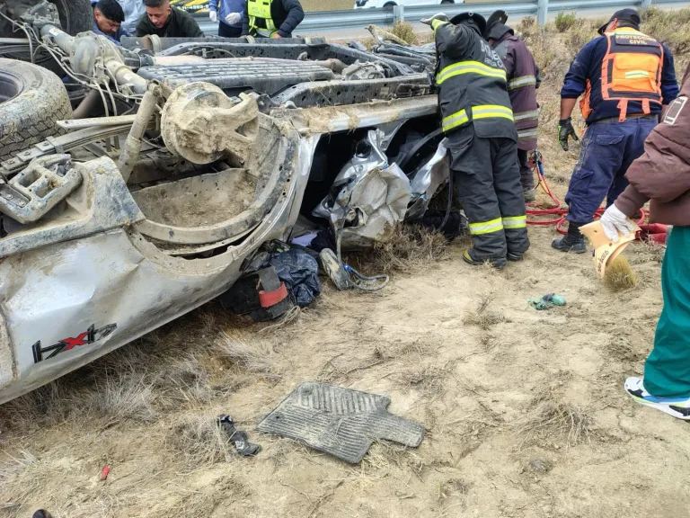 Árbitros de La Pampa sufrieron un grave accidente en Santa Cruz tras dirigir la final del Regional Amateur