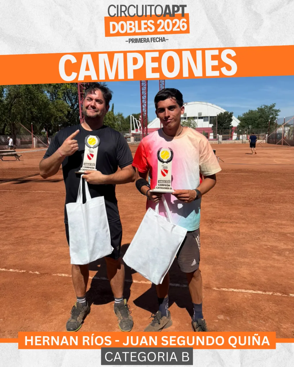 La Asociación Piquense de Tenis disputó con éxito la primera fecha del circuito de dobles