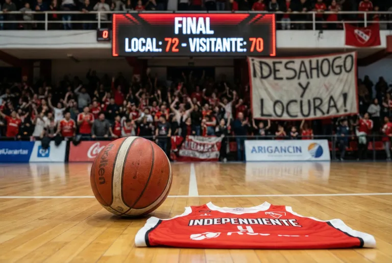 ¡Desahogo y locura!: Independiente venció a Ferro sobre la chicharra con un triple desde mitad de cancha