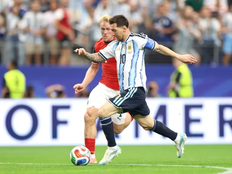 Argentina venció a Austria en Dallas y Messi se convirtió en el máximo goleador en la historia de los Mundiales
