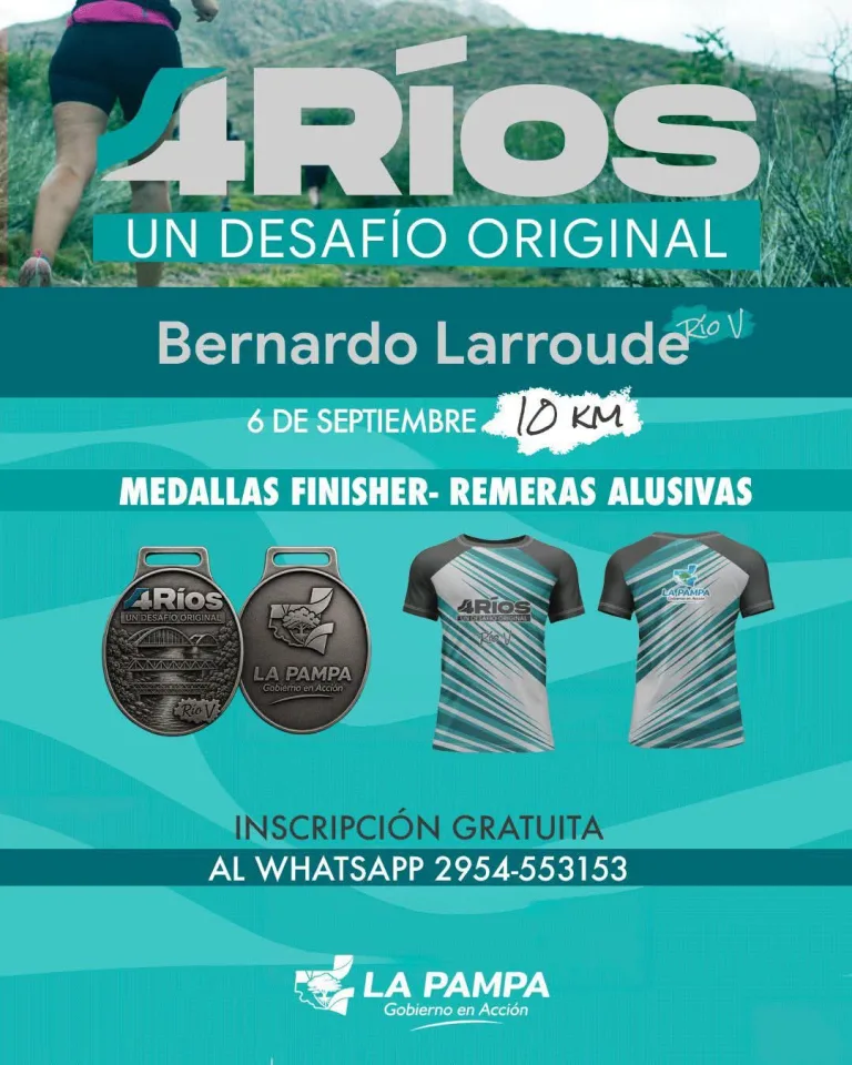 Deporte y soberanía hídrica: el ciclo “4 Ríos, Un Desafío Original” se traslada al norte pampeano