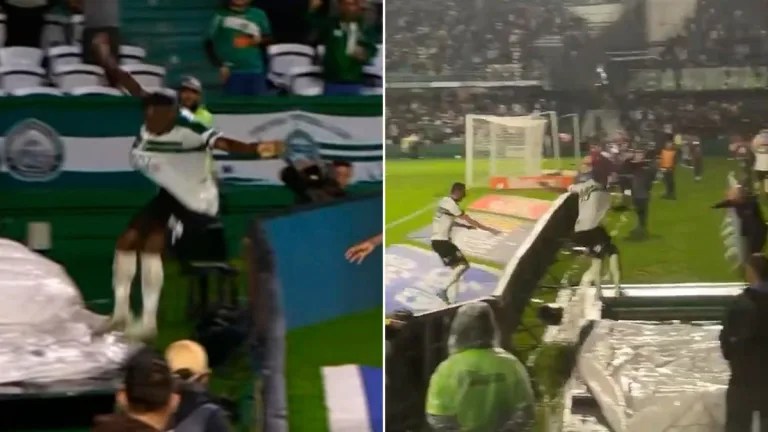Hizo un gol, fue a festejarlo y desapareció: el insólito accidente de un futbolista en Brasil