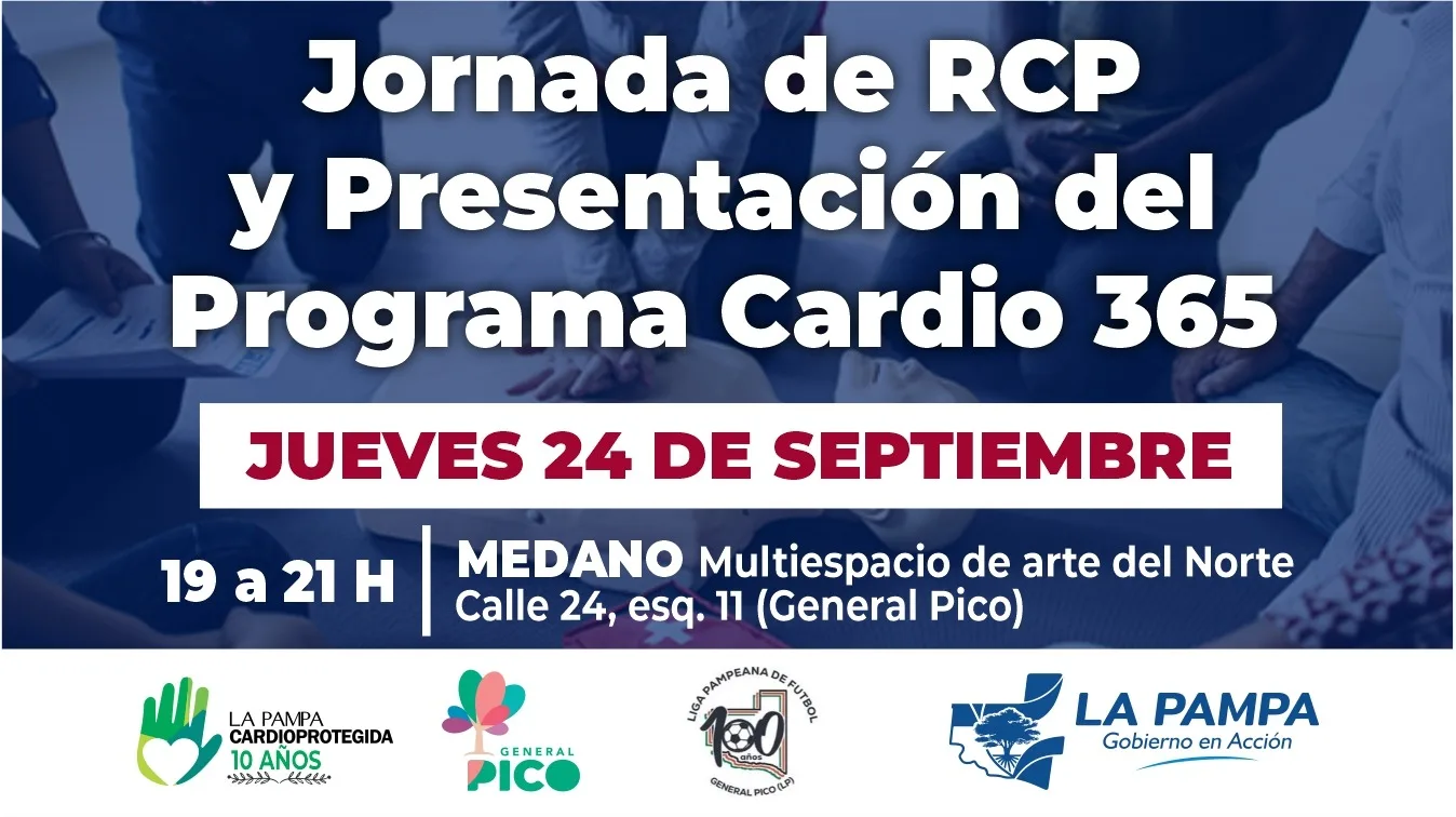 General Pico será sede de una jornada comunitaria de RCP y de la presentación del programa provincial «Cardio 365»